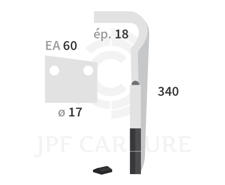 JPF CARBURE - Pièce DHRE013-90 D